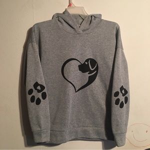 Dog Lovers Sweater Hoodie:Size L